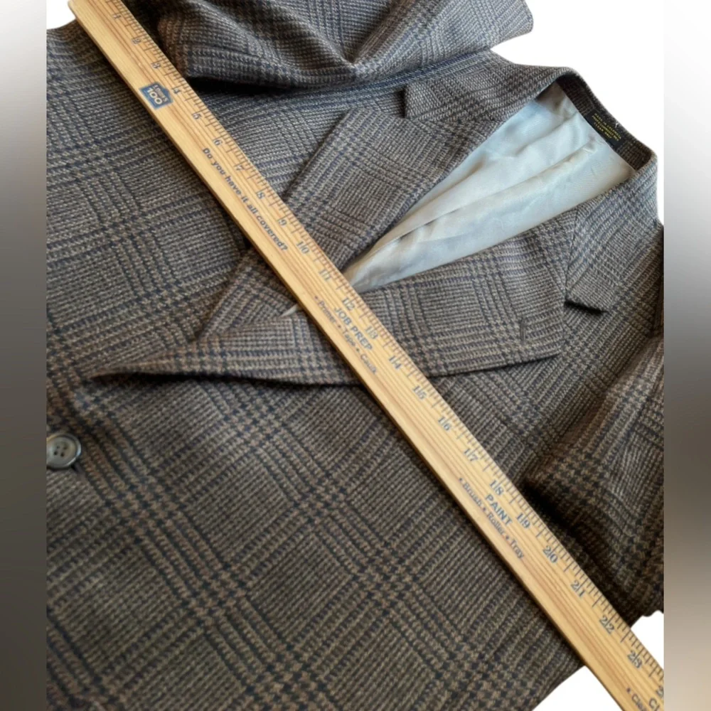 Oscar de la Renta men’s size 41R wool Checkered Blazer